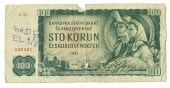 Bankovka ČSSR 100 líc2